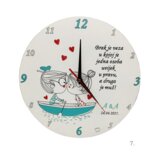  Personalizirani unikatni zidni satovi – poklon za godišnjicu braka - 7. - 17148 | shoptok.hr
