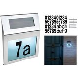 INOX solarna hišna številka 20cm | Shoptok.si