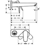 Hansgrohe 71734000 talis e podometna armatura za umivalnik | Shoptok.si
