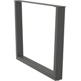  Noge za blagovaonski stol V-oblika 2 kom antracit 100 x (72-73,3) cm čelik | Eponuda.ba