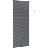 vidaXL Okenska roleta z zavesami Drugo Temno siva 90 x 220 cm Aluminij | Shoptok.si