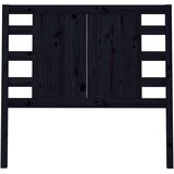  Uzglavlje crno 106 x 4 x 100 cm od masivne borovine | shoptok.hr