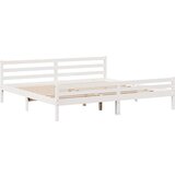vidaXL Okvir kreveta bez madraca bijeli 200x200 cm od masivne borovine | shoptok.hr