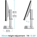 BenQ 27 inča Mobiuz EX271 LED 4K Nano UHD 3840x2160 IPS monitor sivi | ePonuda.com