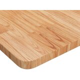 vidaXL Kvadratna mizna plošča sv. rjava 50x50x2,5 cm trdna hrastovina | Shoptok.si