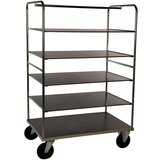 Kongamek večnivojski voziček KM338, dxšxv 1200 x 800 x 1800 mm, pocinkana izvedba, 2 vrtljivi kolesi z zavoro, 2 fiksni kolesi | Shoptok.si