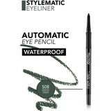 Flormar Style Matic Eyeliner samodejni svinčnik za oči vodoodporna odtenek S08 Serious Green 0,35 g | Shoptok.si