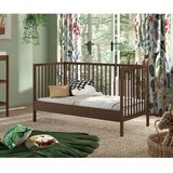 Vipack Smeđi dječji krevet od masivne bukve s uklonjivom stranicom/s podesivom visinom 70x140 cm Dino – | shoptok.hr