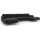 Cosmopolitan Design Temno siva kotna sedežna garnitura (v obliki črke "U") Bali – | Shoptok.si