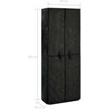 vidaXL ormarić za cipele od tkanine crni 60 x 30 x 166 cm | shoptok.hr