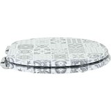  Toaletni pokrov s tiho zaporo Modra in bela porcelana, (5000207973) | Shoptok.si