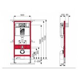 Tece TECE PROFIL SET 3U1 UGRADNI VODOKOTLIĆ + TIPKA + PERLA WC ŠOLJA SA WC DASKOM | ePonuda.com