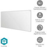 Nedis HTIP700WTW - infracrveni grejni panel 700W/230V/1xCR2025 120x62 cm wt IP44 + daljinski upravljač | Eponuda.com