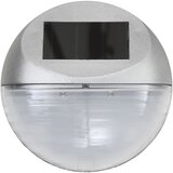  Vanjske solarne zidne svjetiljke LED 24 kom okrugle srebrne | shoptok.hr