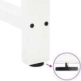  Noge za barsko mizo bele barve 2 kosa 40 x (100-101) cm jeklo | Shoptok.si