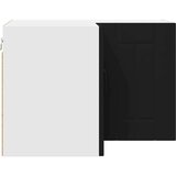 vidaXL zidni kuhinjski ormarić crna 57 x 57 x 40 cm konstruirano drvo | shoptok.hr