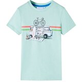  Dječja majica svijetla boja mente 140 | shoptok.hr