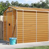 vidaXL Vrtno spremište svjetlosmeđe 191 x 895 x 198 cm pocinčani čelik Cijene