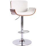  Barski stolček belo umetno usnje, (20967694) | Shoptok.si