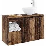  Set namještaja za kupaonicu 2 kom. Staro drvo Konstruirano drvo Smeđa 49,5 x 35 x 80 cm | shoptok.hr