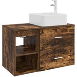 vidaXL Komplet pohištva za kopalnico 2 pcs Dimljen hrast, (5000246048) | Shoptok.si