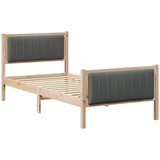  Okvir kreveta smeđe i tamnosivo 90 x 200 cm Masivna borovina | shoptok.hr