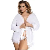 Queen Plus - set od čipkaste haljine - bijela (XL-2XL)