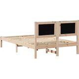  Krevetna konstrukcija Crna 120 x 190 cm Čvrsto borovo drvo Smeđa | Shoptok.si