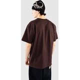 Carhartt WIP Majica 'American Script' tamno smeđa | shoptok.hr