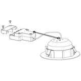 Eglo 95858- SET 3x LED prigušiva ugradno stropno svetlo PINEDA LED/5,5W/230V | Eponuda.com
