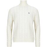 Polo Ralph Lauren PULL COL ROULE EN MAILLE TORSADEE LAINE CACHEMIRE Bijela Cijene