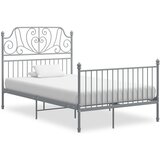  Za krevet sivi metalni 120 x 200 cm | shoptok.hr