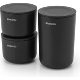 Brabantia posodice za skladi&scaron;čenje, 3 delni set - dark grey cene