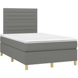  Krevet box spring s madracem tamnosivi 120 x 190 cm tkanina | shoptok.hr
