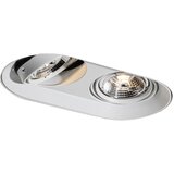 QAZQA Okrogel vgradni reflektor beli GU10 70 mm 2-lučni - Hubs | Shoptok.si