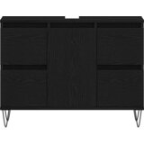  Kupaonski ormarić za sudoper Crni hrast 80 x 33 x 60 cm | shoptok.hr