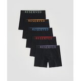 Reserved Komplet od 5 pari long bokserica - crno | shoptok.hr