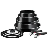 Tefal Aluminijski set lonaca 10 kom INGENIO EASY COOK & CLEAN BLAC L1549042 –