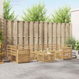  Set vanjskih sofa 8 kom. Bijela Čvrsto drvo akacije | shoptok.hr