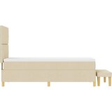  Krevet s opruga kutije s jastukom Krema 200 x 80 cm tkanina | shoptok.hr