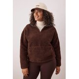 Trendyol Ženski duks Tbbaw26Ao00040, Smeđi | Eponuda.com