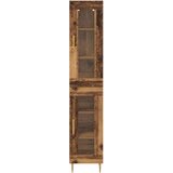  Highboard 2 pcs Staro drvo Stakl | shoptok.hr