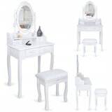  KOZMETIČKI TOALETNI STOLIĆ S OGLEDALOM + STOLICA | shoptok.hr