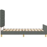  Krevetna konstrukcija Tamno siva 80 x 200 cm tkanina | shoptok.hr