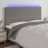  Posteljno vzglavje temno sivo 160x5x118/128 cm blago, (20954298) | Shoptok.si