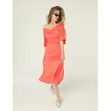 Madnezz Ženska haljina Evie Mad489 Koraljno smeđa | krema | Crveno Cene