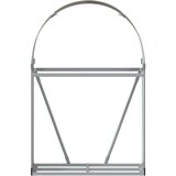  Držač za cjepanice smeđi 80x45x120 cm od pocinčanog čelika | shoptok.hr