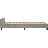  Okvir kreveta bez madraca svjetlosivi 100x200 cm baršunasti | shoptok.hr