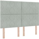  Postelja z vzmetnico z vzmetnico Svetlo siva 160 x 200 cm Žamet, (5000128666) | Shoptok.si