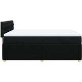  Krevet s oprugama i madracem crni 140 x 190 cm od tkanine | shoptok.hr